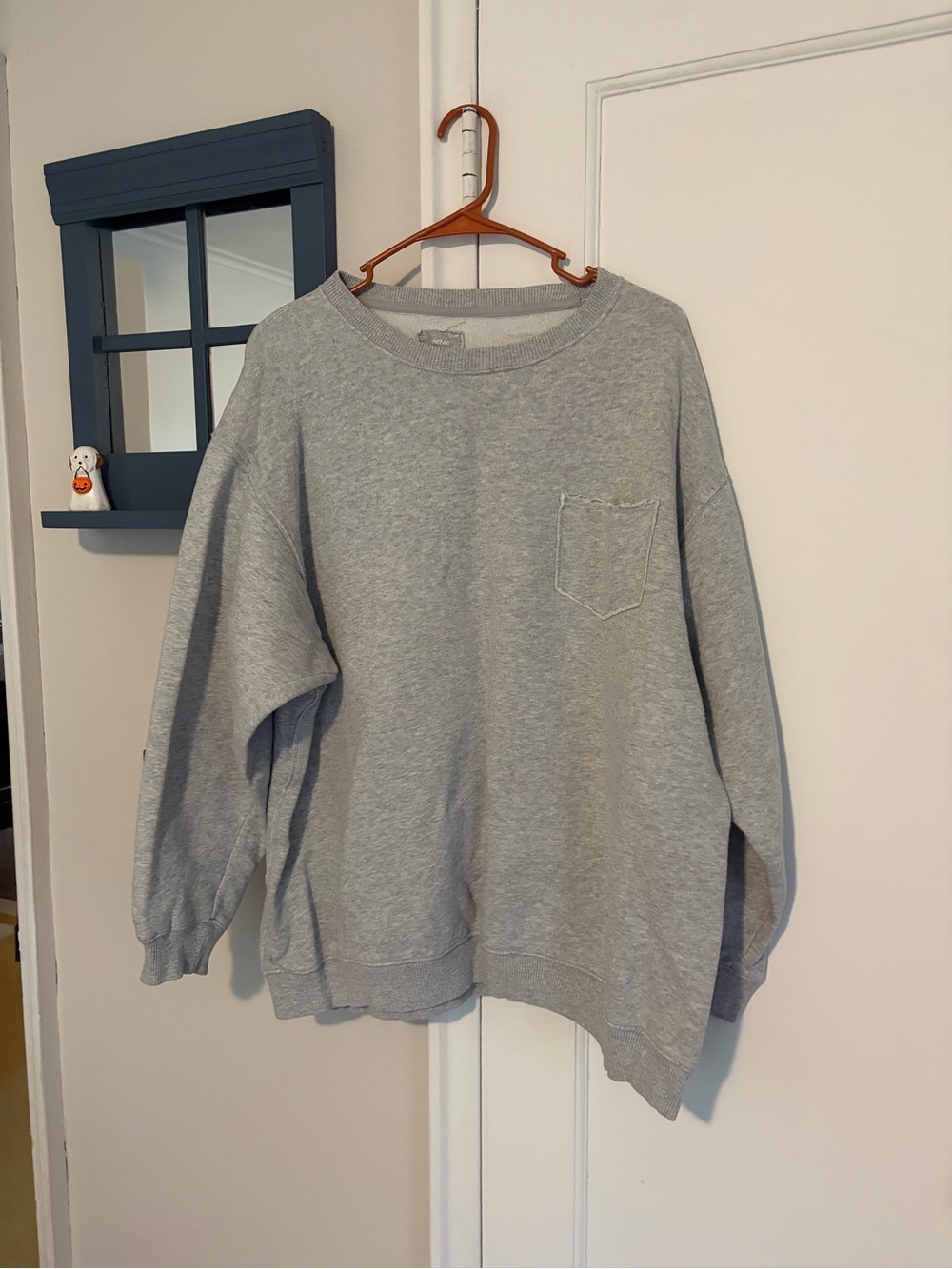 Classic Gray Aerie Large Crewneck Sweatshirt